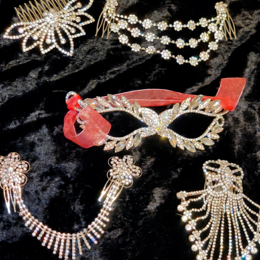 Austrian crystal hair pieces